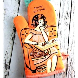BLUE Q HORNY FOR FOOD OVEN MITT